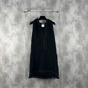 🚩steal authentic CHANEL Black Textured Garment